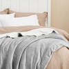Bedsure GentleSoft Sherpa Fleece Throw Blanket for Couch, Non-Heated, Thick & Warm Cozy Comfort Blanket for Winter Fall, Soft Fuzzy Plush Throw Gifts for Women and Men, Grey, 50×60 Inches(02 – Light Grey)