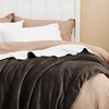 Bedsure GentleSoft Sherpa Fleece Throw Blanket for Couch, Non-Heated, Thick & Warm Cozy Comfort Blanket for Winter Fall, Soft Fuzzy Plush Throw Gifts for Women and Men, Grey, 50×60 Inches(05 – Brown)