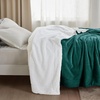 Bedsure GentleSoft Sherpa Fleece Throw Blanket for Couch, Non-Heated, Thick & Warm Cozy Comfort Blanket for Winter Fall, Soft Fuzzy Plush Throw Gifts for Women and Men, Grey, 50×60 Inches(04 – Forest Green)