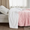 Bedsure GentleSoft Sherpa Fleece Throw Blanket for Couch, Non-Heated, Thick & Warm Cozy Comfort Blanket for Winter Fall, Soft Fuzzy Plush Throw Gifts for Women and Men, Grey, 50×60 Inches(07 – Pink)