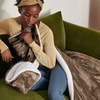 Bedsure GentleSoft Sherpa Fleece Throw Blanket for Couch, Non-Heated, Thick & Warm Cozy Comfort Blanket for Winter Fall, Soft Fuzzy Plush Throw Gifts for Women and Men, Grey, 50×60 Inches(05 – Camel)