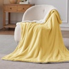 Bedsure GentleSoft Sherpa Fleece Throw Blanket for Couch, Non-Heated, Thick & Warm Cozy Comfort Blanket for Winter Fall, Soft Fuzzy Plush Throw Gifts for Women and Men, Grey, 50×60 Inches(03 – Yellow)