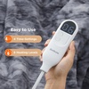 Bedsure Heated Blanket Full Size, Soft Electric Blanket with Preheat, Cream | 6 Heat/6 Timer Settings, 8H Auto Shut-Off, ETL/FCC, Flannel Sherpa, Machine Washable, Gifts for Grandma Grandpa, 72x84in(24 – Grey)