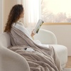 Bedsure Heated Blanket Full Size, Soft Electric Blanket with Preheat, Cream | 6 Heat/6 Timer Settings, 8H Auto Shut-Off, ETL/FCC, Flannel Sherpa, Machine Washable, Gifts for Grandma Grandpa, 72x84in(07 – Taupe)