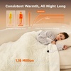 Bedsure Heated Blanket Full Size, Soft Electric Blanket with Preheat, Cream | 6 Heat/6 Timer Settings, 8H Auto Shut-Off, ETL/FCC, Flannel Sherpa, Machine Washable, Gifts for Grandma Grandpa, 72x84in(20 – Cream)