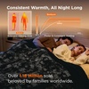 Bedsure Heated Blanket Full Size, Soft Electric Blanket with Preheat, Cream | 6 Heat/6 Timer Settings, 8H Auto Shut-Off, ETL/FCC, Flannel Sherpa, Machine Washable, Gifts for Grandma Grandpa, 72x84in(18 – Black)