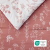 Bedsure Light Grey Queen Comforter Set – Reversible Floral Bed Set, Soft Summer Lightweight Bedding for Bedroom, 1 Soft Botanical Flowers Comforter and 2 Pillow Shams(08 – Pink Clay)
