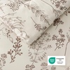 Bedsure Light Grey Queen Comforter Set – Reversible Floral Bed Set, Soft Summer Lightweight Bedding for Bedroom, 1 Soft Botanical Flowers Comforter and 2 Pillow Shams(28 – Natural)