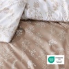 Bedsure Light Grey Queen Comforter Set – Reversible Floral Bed Set, Soft Summer Lightweight Bedding for Bedroom, 1 Soft Botanical Flowers Comforter and 2 Pillow Shams(09 – Light Taupe)