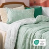 Bedsure Light Grey Queen Comforter Set – Reversible Floral Bed Set, Soft Summer Lightweight Bedding for Bedroom, 1 Soft Botanical Flowers Comforter and 2 Pillow Shams(01 – Sage Green)