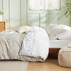 Bedsure Light Grey Queen Comforter Set – Reversible Floral Bed Set, Soft Summer Lightweight Bedding for Bedroom, 1 Soft Botanical Flowers Comforter and 2 Pillow Shams(17 – Linen)