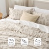 Bedsure Light Grey Queen Comforter Set – Reversible Floral Bed Set, Soft Summer Lightweight Bedding for Bedroom, 1 Soft Botanical Flowers Comforter and 2 Pillow Shams(28 – Natural)
