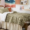 Bedsure Light Grey Queen Comforter Set – Reversible Floral Bed Set, Soft Summer Lightweight Bedding for Bedroom, 1 Soft Botanical Flowers Comforter and 2 Pillow Shams(02 – Olive Green)
