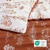 Bedsure Light Grey Queen Comforter Set – Reversible Floral Bed Set, Soft Summer Lightweight Bedding for Bedroom, 1 Soft Botanical Flowers Comforter and 2 Pillow Shams(10 – Terracotta)