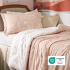Bedsure Light Grey Queen Comforter Set – Reversible Floral Bed Set, Soft Summer Lightweight Bedding for Bedroom, 1 Soft Botanical Flowers Comforter and 2 Pillow Shams(07 – Blush Pink)
