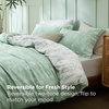Bedsure Light Grey Queen Comforter Set – Reversible Floral Bed Set, Soft Summer Lightweight Bedding for Bedroom, 1 Soft Botanical Flowers Comforter and 2 Pillow Shams(01 – Sage Green)