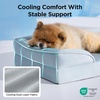 Bedsure Orthopedic XL Dog Bed Extra Large with Removable Washable Cover | 42″ Classic Comfy Xlarge Dog Couch Sofa Waterproof, Cozy Bolster Sides, Nonslip Bottom, Pet Bed for Cats,Senior Dogs, Grey(Cooling Blue)