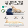 Bedsure Orthopedic XL Dog Bed Extra Large with Removable Washable Cover | 42″ Classic Comfy Xlarge Dog Couch Sofa Waterproof, Cozy Bolster Sides, Nonslip Bottom, Pet Bed for Cats,Senior Dogs, Grey(Blue Navy)
