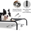 Bedsure Outdoor Elevated Cooling Dog Bed Medium Size Dog, 43in Terracotta | Portable Raised Camping Pet Cot Hammock,Breathable Teslin Mesh,Weather Resistant,For Medium Pet Up to 65 lbs,Easy to Assemble(Black)