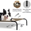 Bedsure Outdoor Elevated Cooling Dog Bed Medium Size Dog, 43in Terracotta | Portable Raised Camping Pet Cot Hammock,Breathable Teslin Mesh,Weather Resistant,For Medium Pet Up to 65 lbs,Easy to Assemble(Brown)
