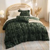 Bedsure Pink King Size Comforter Set, GentleSoft™ 3 Pieces Breathable Bow Comforter Set Women with 2 Pillow Shams, Cute King Bedding Set Pink Room Decor Aesthetic Bedroom Decor, 104×90 Inches(03 – Distressed Vintage Dark Green)