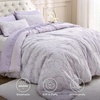 Bedsure Pink King Size Comforter Set, GentleSoft™ 3 Pieces Breathable Bow Comforter Set Women with 2 Pillow Shams, Cute King Bedding Set Pink Room Decor Aesthetic Bedroom Decor, 104×90 Inches(01 – Bow Lavender)