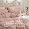 Bedsure Pink King Size Comforter Set, GentleSoft™ 3 Pieces Breathable Bow Comforter Set Women with 2 Pillow Shams, Cute King Bedding Set Pink Room Decor Aesthetic Bedroom Decor, 104×90 Inches(04 – Tufted Bow Rose Pink)