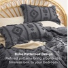 Bedsure Pink King Size Comforter Set, GentleSoft™ 3 Pieces Breathable Bow Comforter Set Women with 2 Pillow Shams, Cute King Bedding Set Pink Room Decor Aesthetic Bedroom Decor, 104×90 Inches(03 – Distressed Vintage Dark Grey)