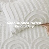 Bedsure Pink King Size Comforter Set, GentleSoft™ 3 Pieces Breathable Bow Comforter Set Women with 2 Pillow Shams, Cute King Bedding Set Pink Room Decor Aesthetic Bedroom Decor, 104×90 Inches(02 – Arch Jacquard White)