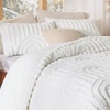 Bedsure Pink King Size Comforter Set, GentleSoft™ 3 Pieces Breathable Bow Comforter Set Women with 2 Pillow Shams, Cute King Bedding Set Pink Room Decor Aesthetic Bedroom Decor, 104×90 Inches(02 – Arch Jacquard White)