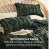 Bedsure Pink King Size Comforter Set, GentleSoft™ 3 Pieces Breathable Bow Comforter Set Women with 2 Pillow Shams, Cute King Bedding Set Pink Room Decor Aesthetic Bedroom Decor, 104×90 Inches(03 – Distressed Vintage Dark Green)