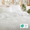 Bedsure Pink King Size Comforter Set, GentleSoft™ 3 Pieces Breathable Bow Comforter Set Women with 2 Pillow Shams, Cute King Bedding Set Pink Room Decor Aesthetic Bedroom Decor, 104×90 Inches(02 – Arch Jacquard White)