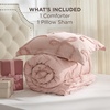 Bedsure Pink King Size Comforter Set, GentleSoft™ 3 Pieces Breathable Bow Comforter Set Women with 2 Pillow Shams, Cute King Bedding Set Pink Room Decor Aesthetic Bedroom Decor, 104×90 Inches(04 – Tufted Bow Rose Pink)