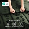 Bedsure Pink King Size Comforter Set, GentleSoft™ 3 Pieces Breathable Bow Comforter Set Women with 2 Pillow Shams, Cute King Bedding Set Pink Room Decor Aesthetic Bedroom Decor, 104×90 Inches(03 – Distressed Vintage Dark Green)