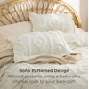 Bedsure Pink King Size Comforter Set, GentleSoft™ 3 Pieces Breathable Bow Comforter Set Women with 2 Pillow Shams, Cute King Bedding Set Pink Room Decor Aesthetic Bedroom Decor, 104×90 Inches(03 – Distressed Vintage White)