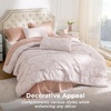Bedsure Pink King Size Comforter Set, GentleSoft™ 3 Pieces Breathable Bow Comforter Set Women with 2 Pillow Shams, Cute King Bedding Set Pink Room Decor Aesthetic Bedroom Decor, 104×90 Inches(01 – Bow Pink)