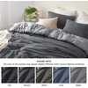 Bedsure Queen Comforter Set, Dark Gray Soft Prewashed Bedding for All Seasons, 3 Pieces GentleSoft™ Bed Set, 1 Lightweight Comforter (90″x90″) and 2 Pillowcases (20″x26″)(36 – Dark Gray/Gray)