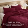 Bedsure Queen Comforter Set, Dark Gray Soft Prewashed Bedding for All Seasons, 3 Pieces GentleSoft™ Bed Set, 1 Lightweight Comforter (90″x90″) and 2 Pillowcases (20″x26″)(16 – Dark Red)