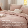 Bedsure Queen Comforter Set, Dark Gray Soft Prewashed Bedding for All Seasons, 3 Pieces GentleSoft™ Bed Set, 1 Lightweight Comforter (90″x90″) and 2 Pillowcases (20″x26″)(13 – Dusty Pink)