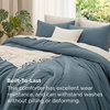 Bedsure Queen Comforter Set, Dark Gray Soft Prewashed Bedding for All Seasons, 3 Pieces GentleSoft™ Bed Set, 1 Lightweight Comforter (90″x90″) and 2 Pillowcases (20″x26″)(07 – Slate Blue)