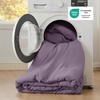 Bedsure Queen Comforter Set, Dark Gray Soft Prewashed Bedding for All Seasons, 3 Pieces GentleSoft™ Bed Set, 1 Lightweight Comforter (90″x90″) and 2 Pillowcases (20″x26″)(10 – Grayish Purple)