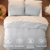 Bedsure Queen Comforter Set, Dark Gray Soft Prewashed Bedding for All Seasons, 3 Pieces GentleSoft™ Bed Set, 1 Lightweight Comforter (90″x90″) and 2 Pillowcases (20″x26″)(12 – Light Grey)