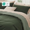 Bedsure Queen Comforter Set, Dark Gray Soft Prewashed Bedding for All Seasons, 3 Pieces GentleSoft™ Bed Set, 1 Lightweight Comforter (90″x90″) and 2 Pillowcases (20″x26″)(31 – Dark Olive Green/Green)