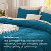 Bedsure Queen Comforter Set, Dark Gray Soft Prewashed Bedding for All Seasons, 3 Pieces GentleSoft™ Bed Set, 1 Lightweight Comforter (90″x90″) and 2 Pillowcases (20″x26″)(26 – Teal)