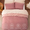 Bedsure Queen Comforter Set, Dark Gray Soft Prewashed Bedding for All Seasons, 3 Pieces GentleSoft™ Bed Set, 1 Lightweight Comforter (90″x90″) and 2 Pillowcases (20″x26″)(35 – Brick Rose/Coral)