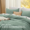 Bedsure Queen Comforter Set, Dark Gray Soft Prewashed Bedding for All Seasons, 3 Pieces GentleSoft™ Bed Set, 1 Lightweight Comforter (90″x90″) and 2 Pillowcases (20″x26″)(19 – Sage Green)
