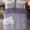 Bedsure Queen Comforter Set, Dark Gray Soft Prewashed Bedding for All Seasons, 3 Pieces GentleSoft™ Bed Set, 1 Lightweight Comforter (90″x90″) and 2 Pillowcases (20″x26″)(32 – Grayish Purple/Lavender)