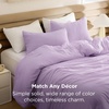 Bedsure Queen Comforter Set, Dark Gray Soft Prewashed Bedding for All Seasons, 3 Pieces GentleSoft™ Bed Set, 1 Lightweight Comforter (90″x90″) and 2 Pillowcases (20″x26″)(17 – Lavendar)