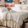 Bedsure Queen Comforter Set, Dark Gray Soft Prewashed Bedding for All Seasons, 3 Pieces GentleSoft™ Bed Set, 1 Lightweight Comforter (90″x90″) and 2 Pillowcases (20″x26″)(01 – Beige)