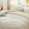 Bedsure Queen Comforter Set, Dark Gray Soft Prewashed Bedding for All Seasons, 3 Pieces GentleSoft™ Bed Set, 1 Lightweight Comforter (90″x90″) and 2 Pillowcases (20″x26″)(08 – Cream)